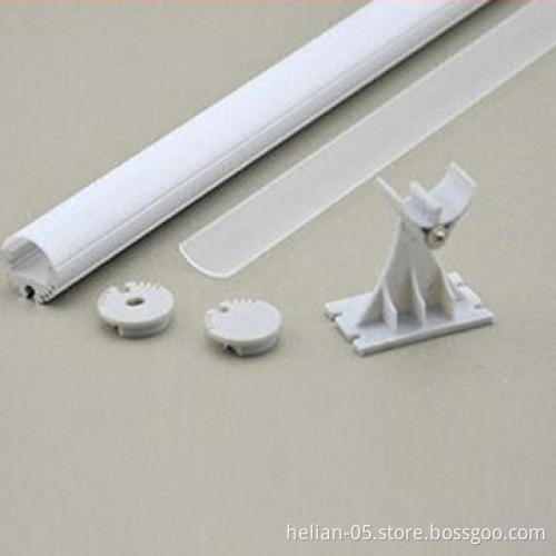 Round Anodized Aluminum LED Channel Profile with PMMA Diffuser, for LED Strip